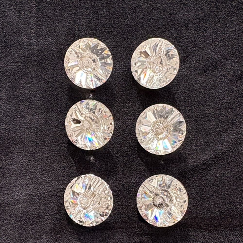 Swarovski Clear Crystal Buttons
